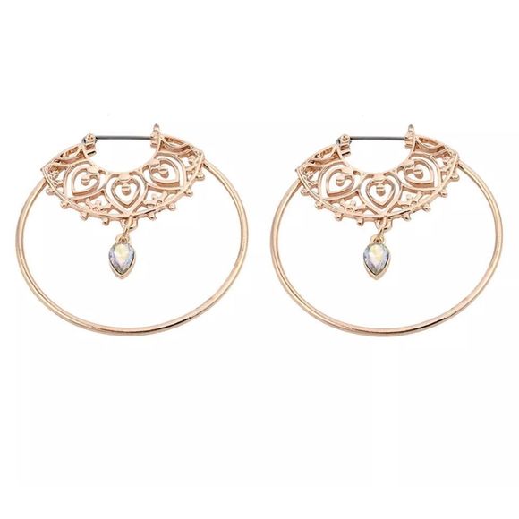 2” Tribal Ethnic Gypsy Hoops Earrings Festival NEW - Picture 2 of 4